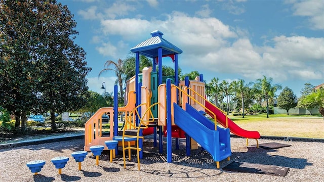 view of jungle gym