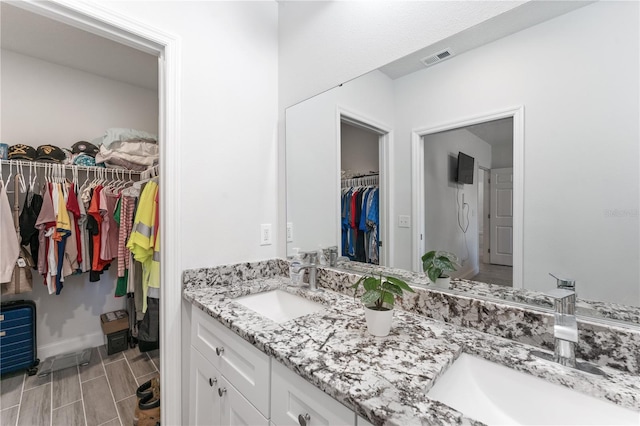 bathroom featuring vanity