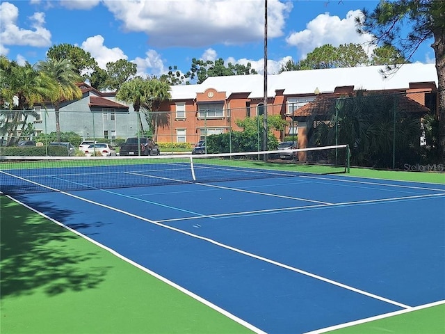 view of tennis court