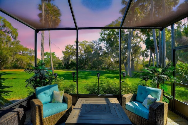 view of sunroom / solarium