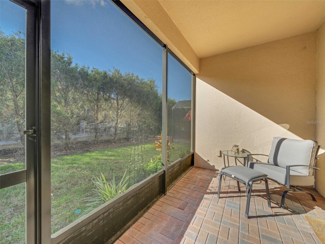 view of sunroom