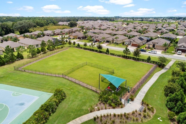 bird's eye view featuring a residential view