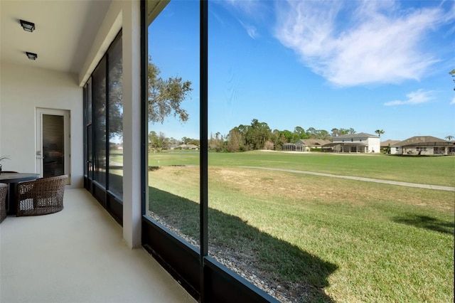 view of sunroom / solarium