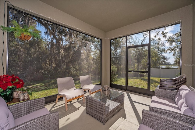 view of sunroom / solarium