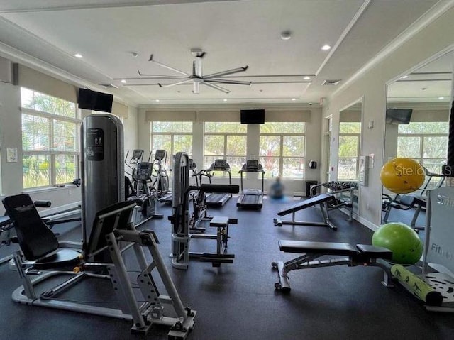 view of gym