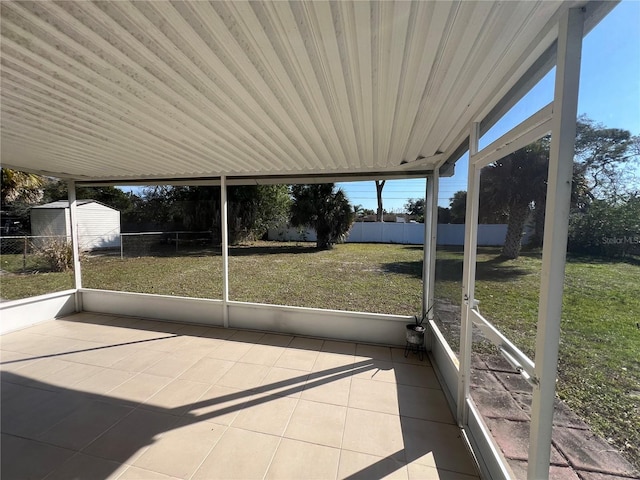 view of sunroom / solarium