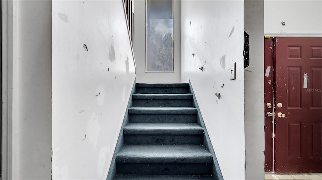 view of staircase