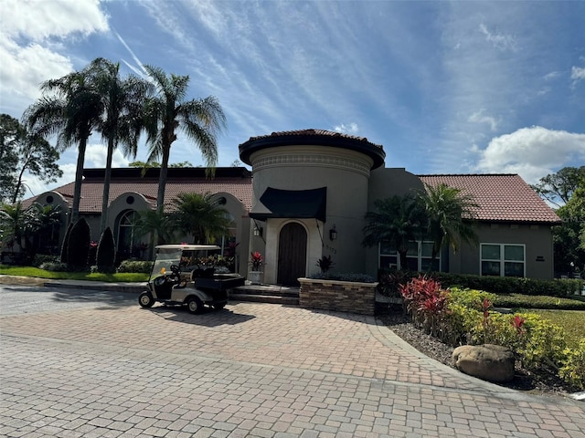 view of mediterranean / spanish-style house