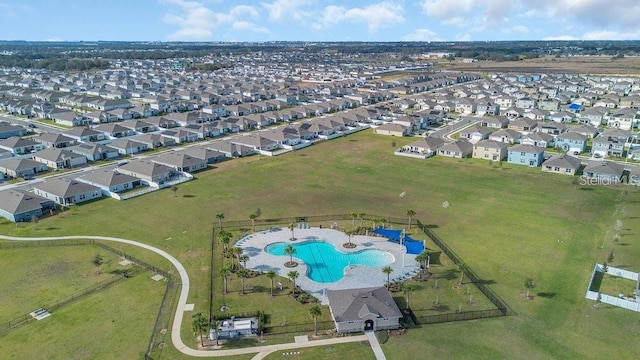 1827 Silverbell Loop, Haines City, FL 33844 - aerial view of property's location featuring a pool area and nearby suburban area