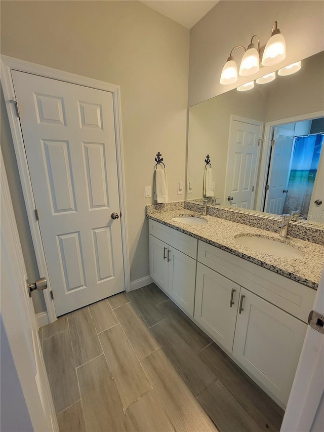 bathroom with vanity