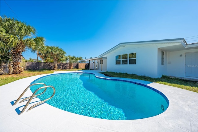 view of pool