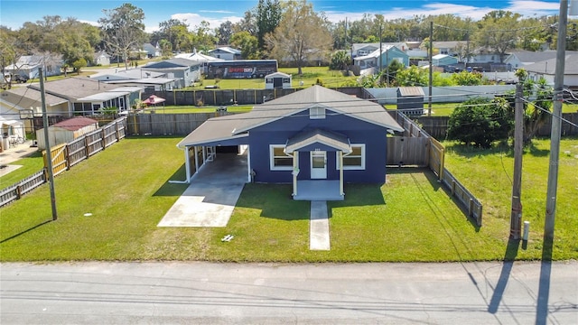 birds eye view of property featuring a residential view