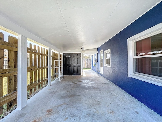 view of patio / terrace with an outdoor structure