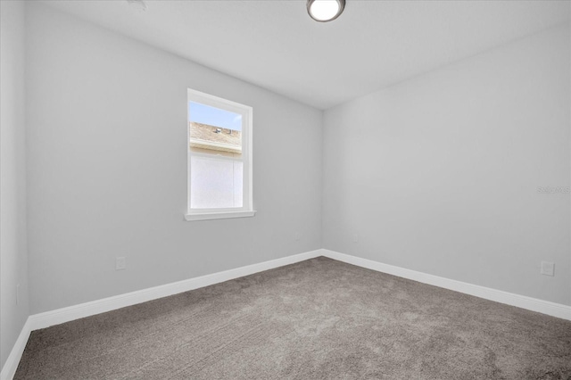 view of carpeted empty room