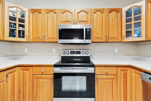 kitchen featuring appliances with stainless steel finishes