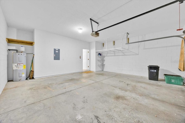 1518 Orrington Payne Pl, Casselberry, FL 32707 - garage featuring water heater, electric panel, and a garage door opener