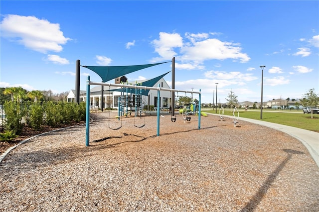 view of communal playground