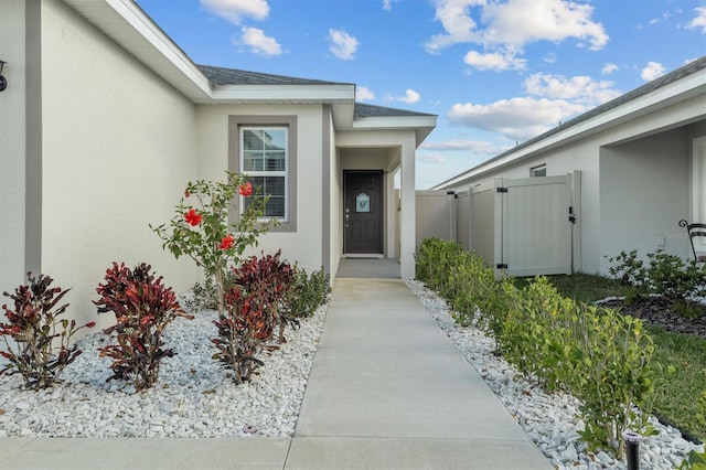 view of entrance to property