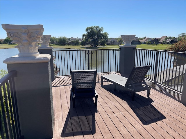 1820 Trophy Bass Way, Kissimmee, FL 34746 - wooden deck featuring a water view