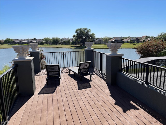1820 Trophy Bass Way, Kissimmee, FL 34746 - wooden deck with a water view