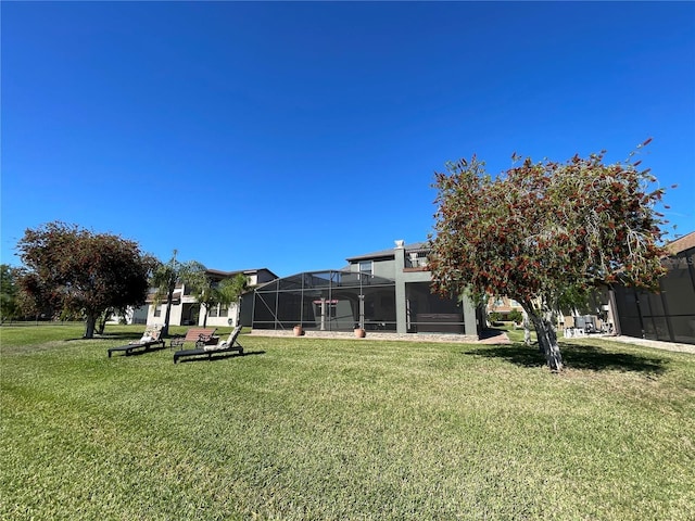 1820 Trophy Bass Way, Kissimmee, FL 34746 - view of yard featuring a lanai
