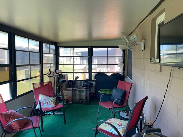 view of sunroom / solarium
