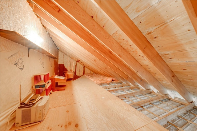 view of attic