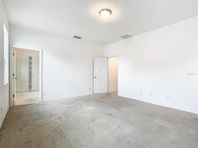 view of carpeted empty room