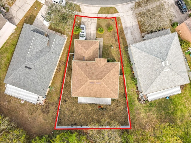 10409 Laxton St, Orlando, FL 32824 - aerial view of property and surrounding area featuring property boundaries highlighted