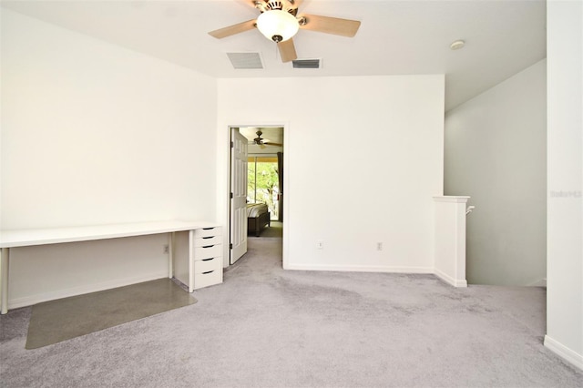 8766 The Esplanade Unit 23, Orlando, FL 32836 - empty room with a ceiling fan, baseboards, light colored carpet, and visible vents