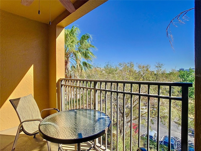 view of balcony