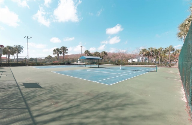 view of tennis court