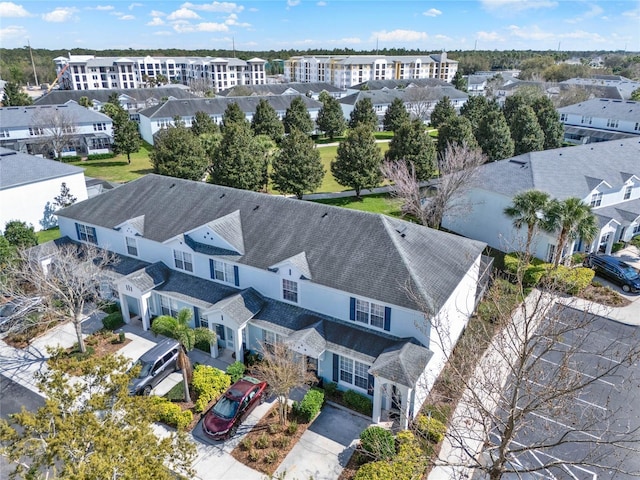 bird's eye view with a residential view