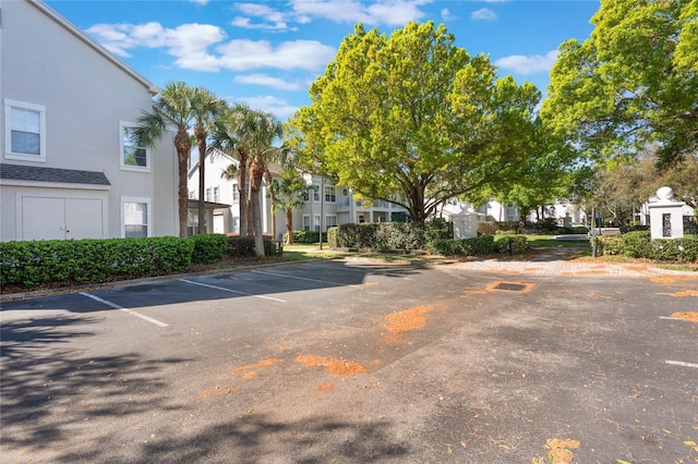 view of parking / parking lot