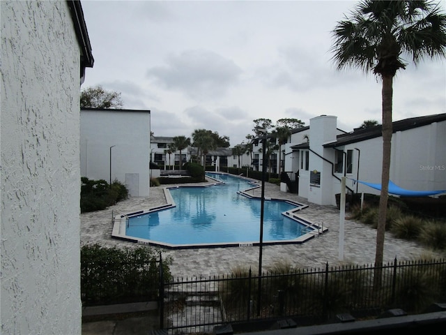 view of pool with a patio area