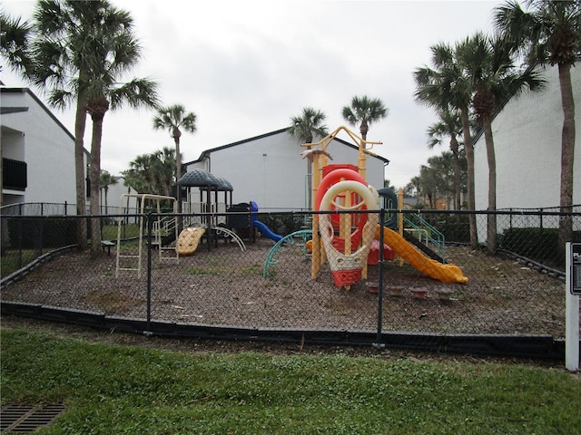 view of jungle gym