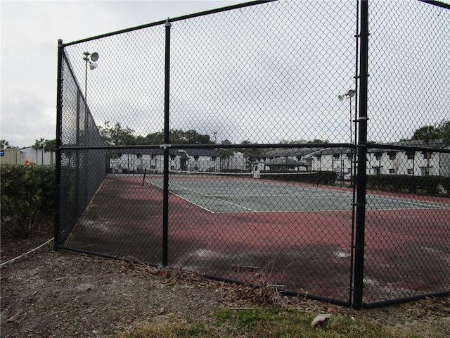 view of tennis court