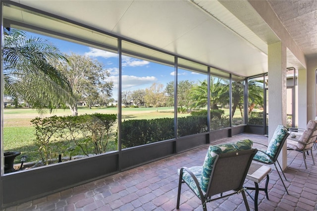 view of sunroom