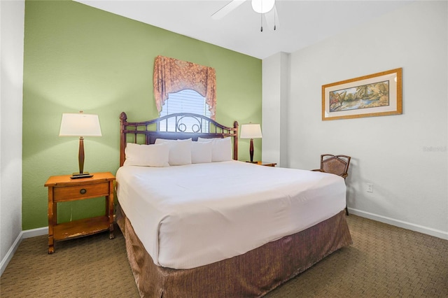 8100 Poinciana Blvd Unit 2501, Orlando, FL 32821 - bedroom featuring ceiling fan, carpet, and baseboards