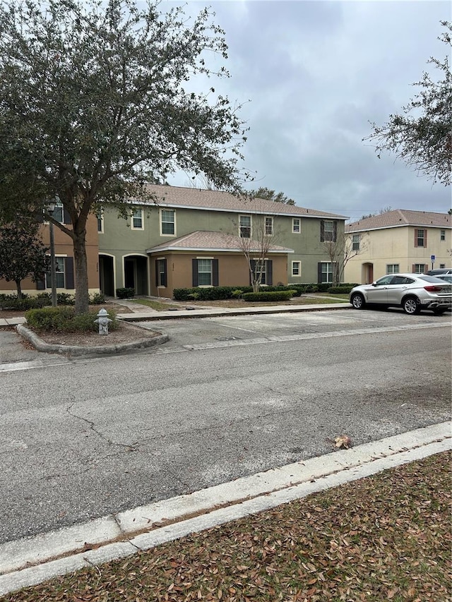 view of road with curbs