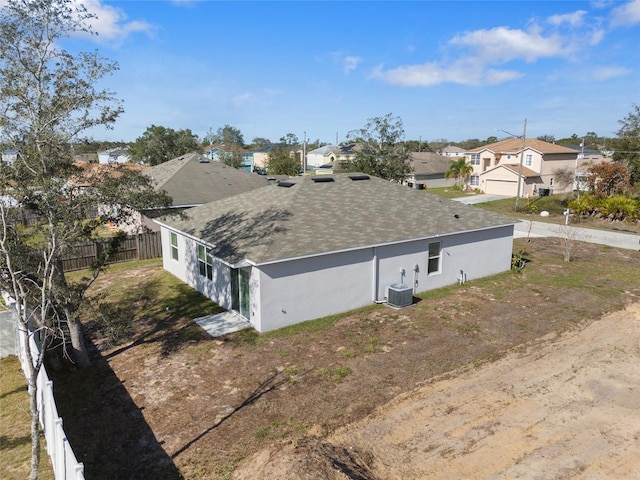 aerial view featuring a residential view