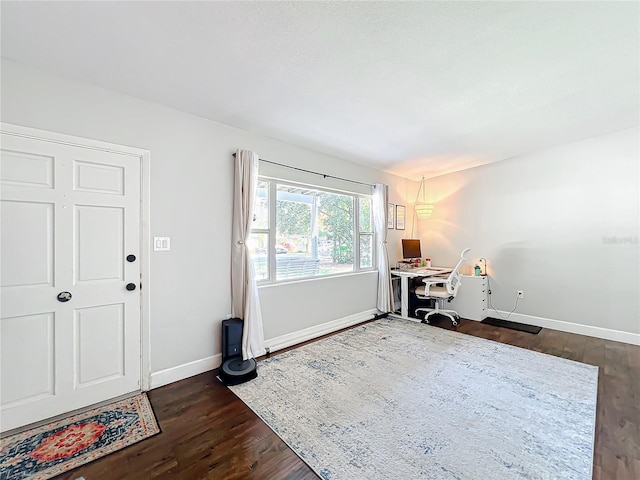 3004 Lake Margaret Dr, Orlando, FL 32806 - office area featuring dark wood-style flooring