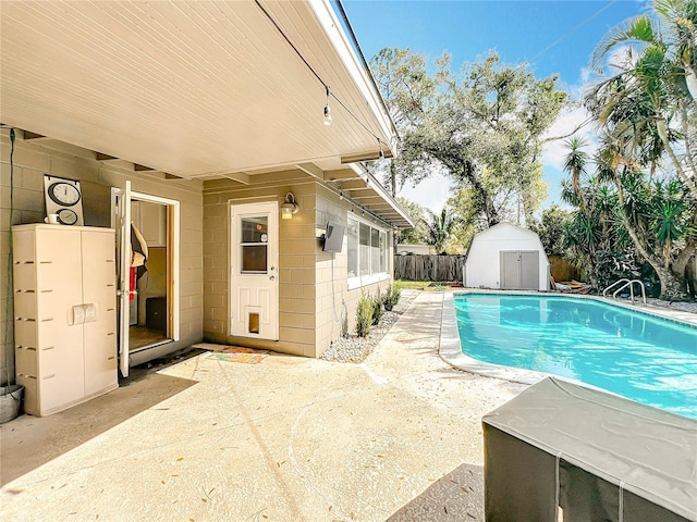 3004 Lake Margaret Dr, Orlando, FL 32806 - view of pool featuring a storage shed and a patio