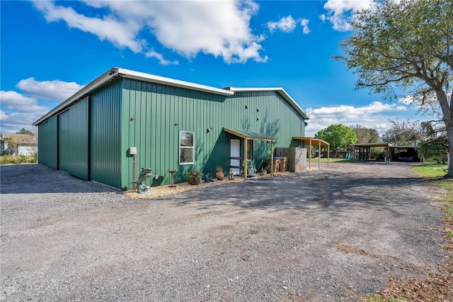 view of outbuilding