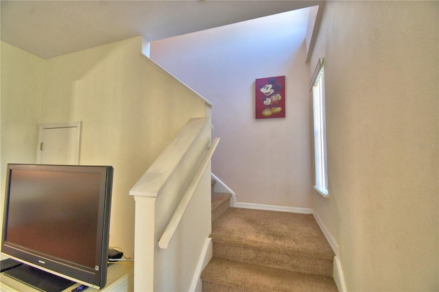 500 Monroe Cir, Davenport, FL 33896 - staircase with baseboards and carpet flooring