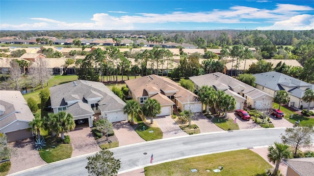 bird's eye view featuring a residential view