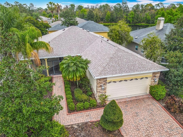 birds eye view of property