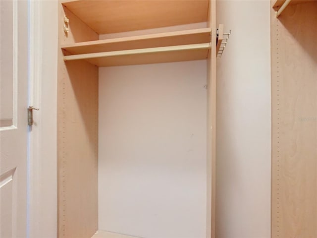 view of closet