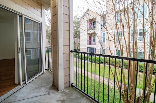 view of balcony