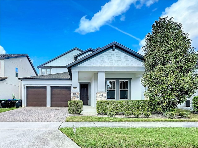 view of front of home featuring a garage